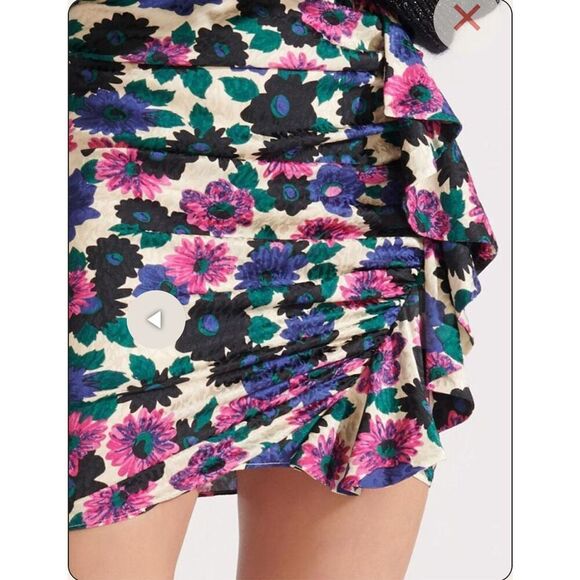 VERONICA BEARD RAVELLO SKIRT in PINK MULTI NWOT Size 2 - Picture 4 of 8